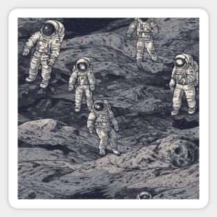 Astronaut Pattern Sticker